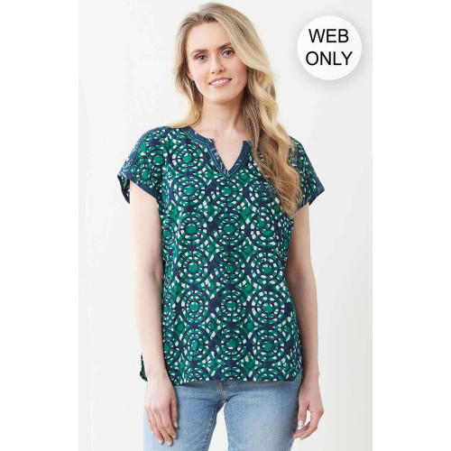 Nahida Top - Navy/Jade Nahida Top - Navy/Jade