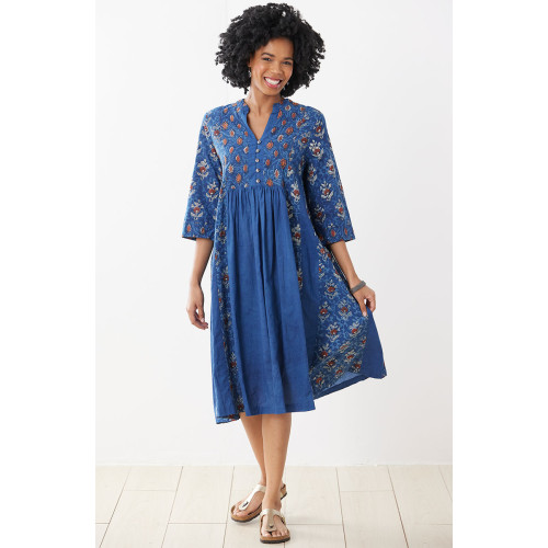 Nilaya Dress - Indigo/Madder Nilaya Dress - Indigo/Madder