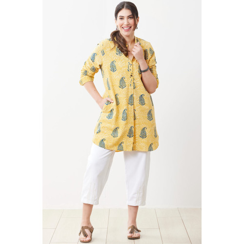 Recycled Yarn Kalpa Barrel-Leg Pant - White Recycled Yarn Kalpa Barrel-Leg Pant - White